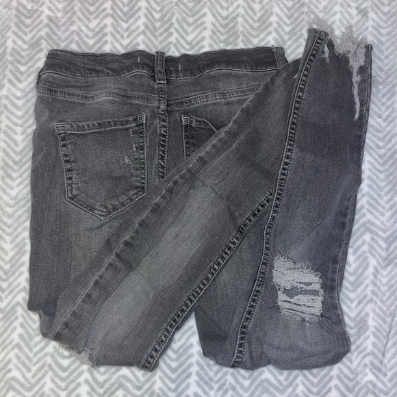 Free People Grey Skinny Jeans - Picture 2 of 3